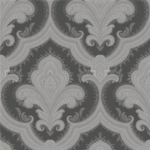 Design ID Casbah Damask Wallpaper 519945 Black/silver