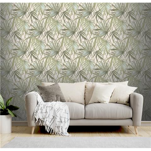 Vasari Paradise Palm Wallpaper 539561 Green