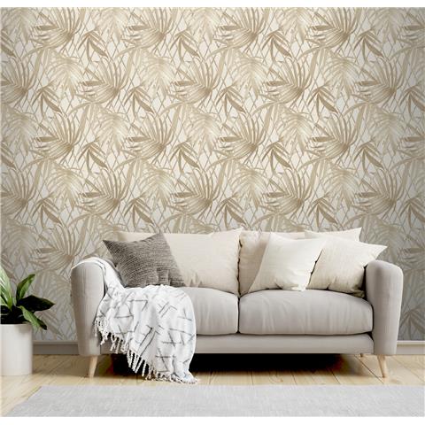 Vasari Paradise Palm Wallpaper 539578 Gold