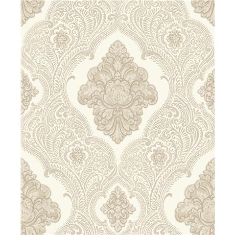 Vasari Ravelle Damask Wallpaper 544022 Gold