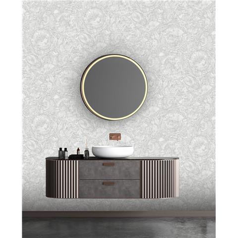 Carrara Vasari Orvieto Marble Wallpaper 544374 Grey