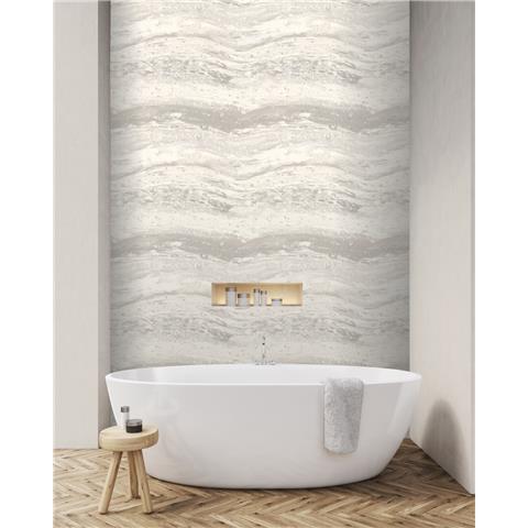 Carrara Vasari Onyx Marble Wallpaper 544459 Neutral