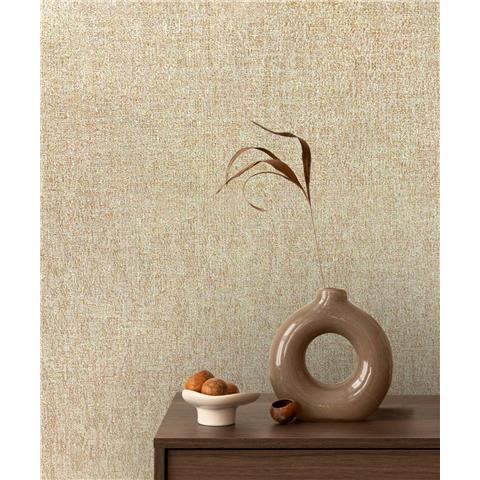 Vasari Angelica vinyl wallpaper Hessian 544664 Caramel