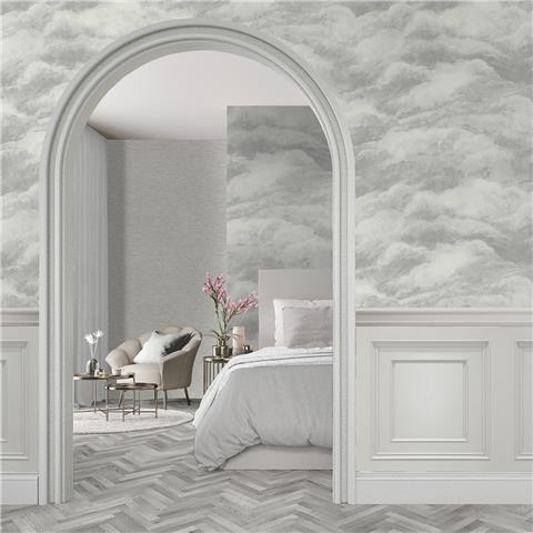 Zambaiti Cloud Weave Wallpaper 5705 Silver