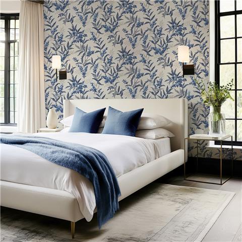 Belgravia Moda Olivia Floral Wallpaper 5905 Blue