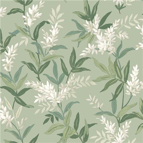 Belgravia Moda Olivia Floral Wallpaper 5907 Sage