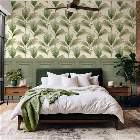 Belgravia Kailani Palm Wallpaper 59122 Sage/Cream