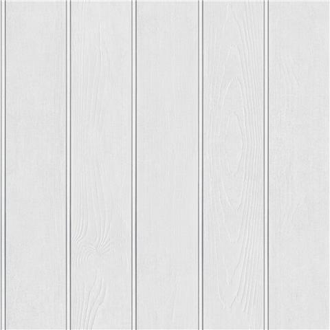 Belgravia Moda Beaded Wood Slat Wallpaper 5912 White Wood