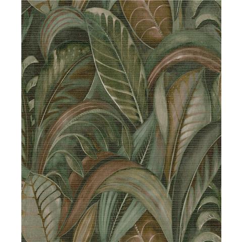 Holden Decor Khalili Raffia Palm Wallpaper 65940 Emerald