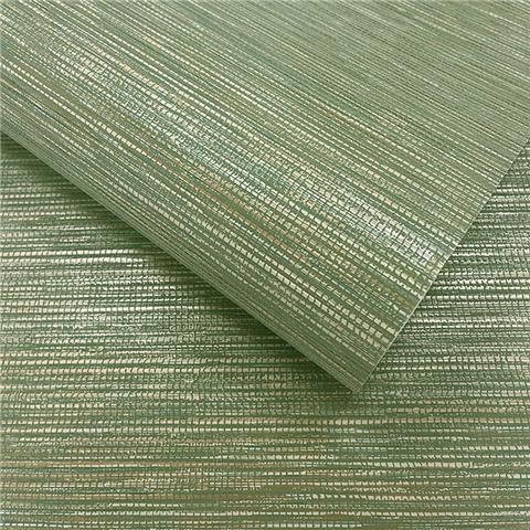 Holden Statement Grasscloth Plain Texture Wallpaper 66232 Green