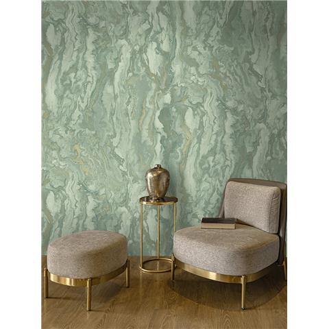 Holden Essence Thassos marble Wallpaper 66330 Duck Egg