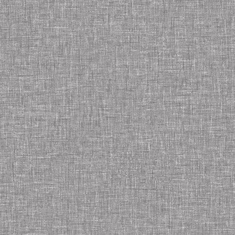 Arthouse Bloom Wallpaper Linen Plain Texture 676007 Mid Grey