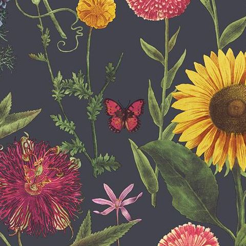 Arthouse Bloom Wallpaper Summer Garden 676203 Charcoal
