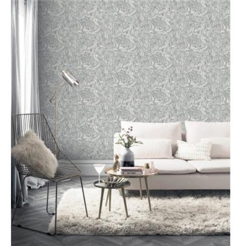 Arthouse Liquid Marble Glitter Wallpaper 693901 Grey