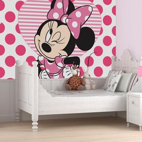 Graham And Brown Minnie Mouse Wall Mural 111385 - Mickey Mouse Wall Murals Uk