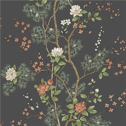 Belgravia Moda Bridget Floral Wallpaper 751 Charcoal