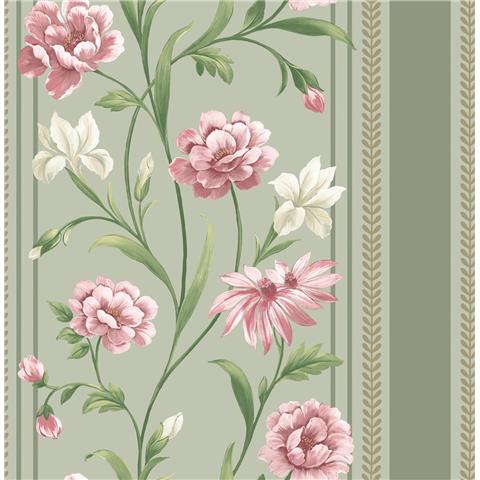 Belgravia Moda Raya Wallpaper 757 Sage/Pink