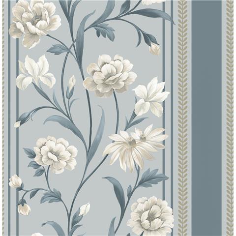 Belgravia Moda Raya Wallpaper 758 Blue/Cream