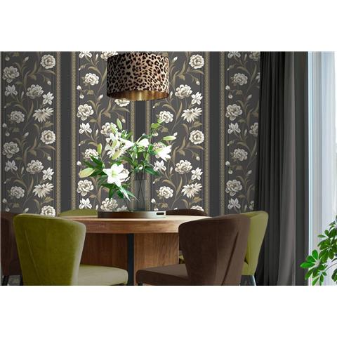 Belgravia Moda Raya Wallpaper 759 Dark/Neutral