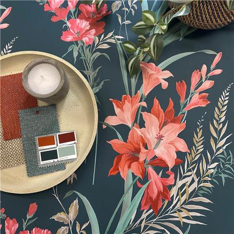 Belgravia Moda Thalia Wallpaper 765 Teal