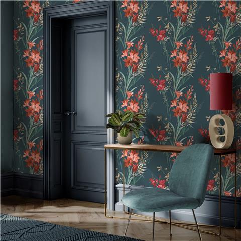 Belgravia Moda Thalia Wallpaper 765 Teal