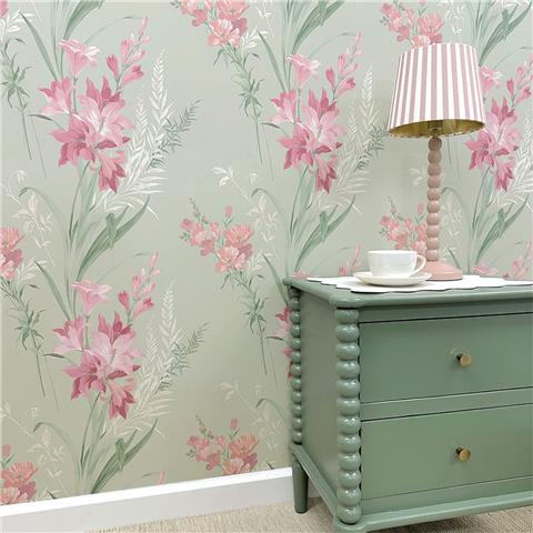 Belgravia Moda Thalia Wallpaper 768 Sage