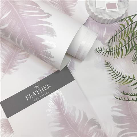 Belgravia Moda Feather Wallpaper 773 Pink