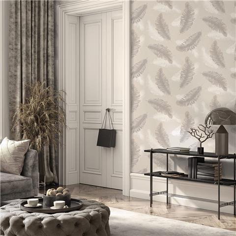 Belgravia Moda Feather Wallpaper 775 Beige