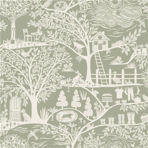 Belgravia Moda Homegrown Wallpaper 780 Green