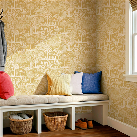 Belgravia Moda Homegrown Wallpaper 783 Yellow