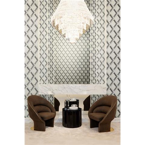Versace VI Tarsia Wallpaper 791333 Black/Grey