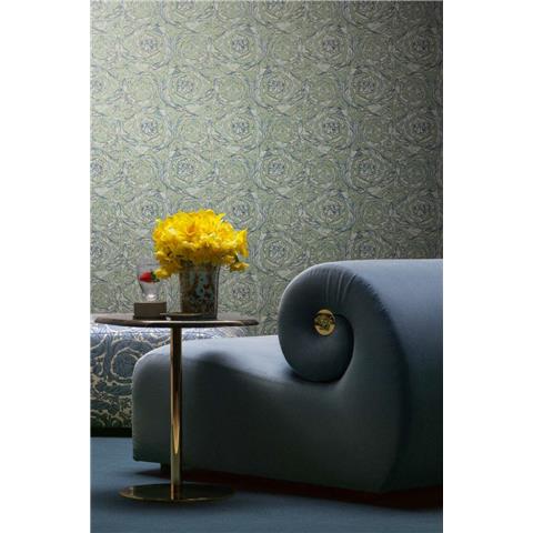 Versace VI Baroque Wallpaper 791351 Green/Blue