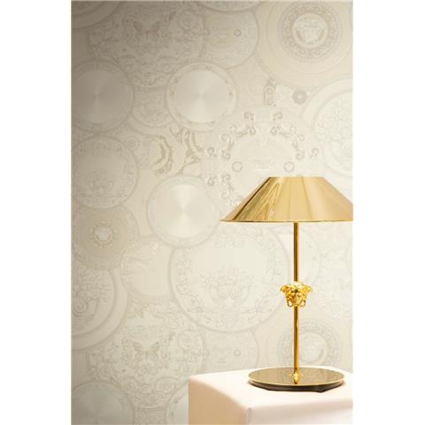 Versace VI Art de La Table Wallpaper 79136-1 Beige/Cream