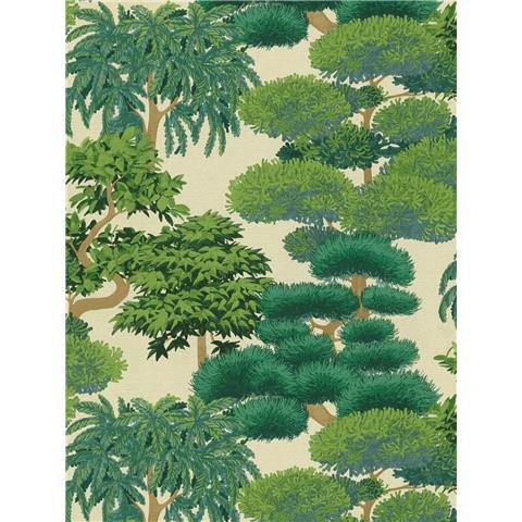 AS Cuba Woods Vinyl Wallpaper 791611 Dark Green