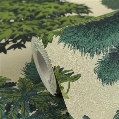 AS Cuba Woods Vinyl Wallpaper 791611 Dark Green