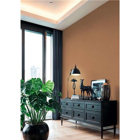 AS Cuba Plain Vinyl Wallpaper 791659 Terracotta