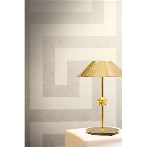 Versace VI Greek Key Wallpaper 79174-5 Cream/Grey