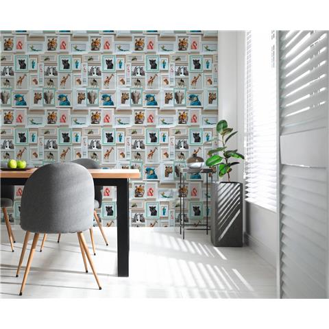 AS Curiosity Collection Wallpaper Framed Animals 793773