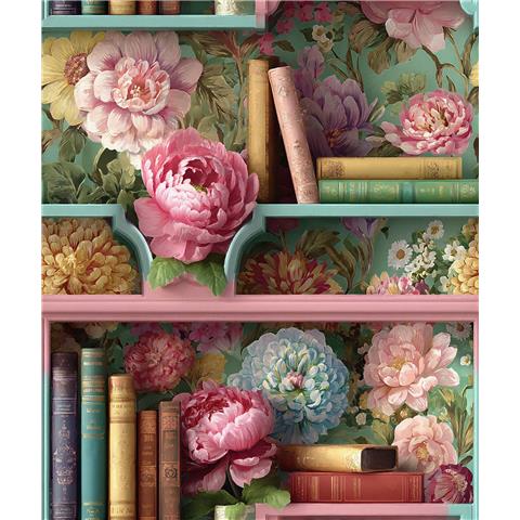 AS Curiosity Collection Wallpaper Floral Bookshelf 793774