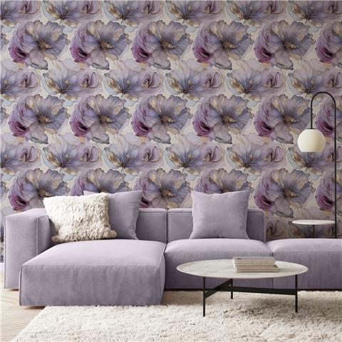 Renata Heavyweight Italian Vinyl Floral Wallpaper 811321 Multi
