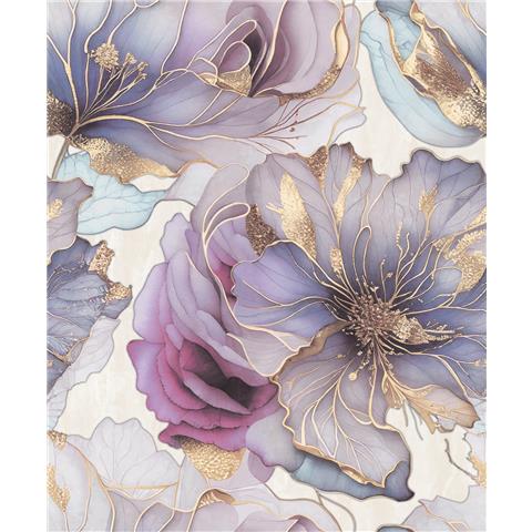 Renata Heavyweight Italian Vinyl Floral Wallpaper 811321 Multi