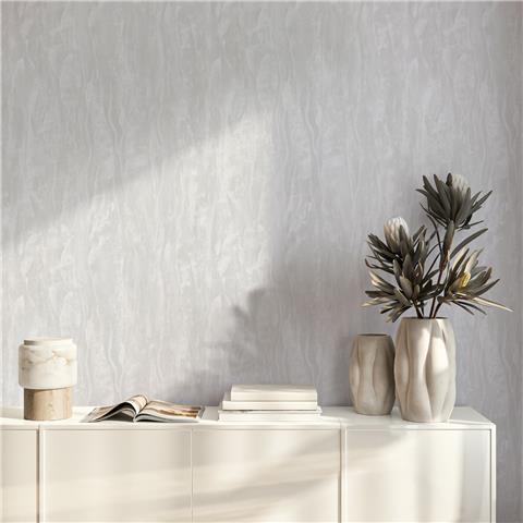 Renata Heavyweight Italian Vinyl Plain Wallpaper 811332 Light Grey