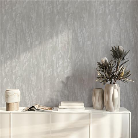 Renata Heavyweight Italian Vinyl Plain Wallpaper 811333 Grey