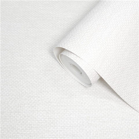 Belgravia Zambaiti Parati Palma Plain Texture Wallpaper GB9014 White