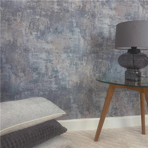 Zambaiti Parati Plaster Wallpaper 9023 Grey/Blue