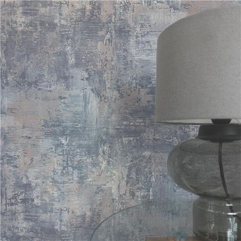 Zambaiti Parati Plaster Wallpaper 9023 Grey/Blue