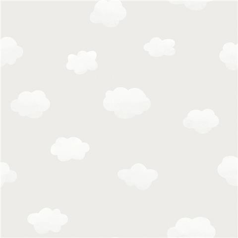Over the Rainbow Wallpaper-Cloudy Sky 90990 Grey