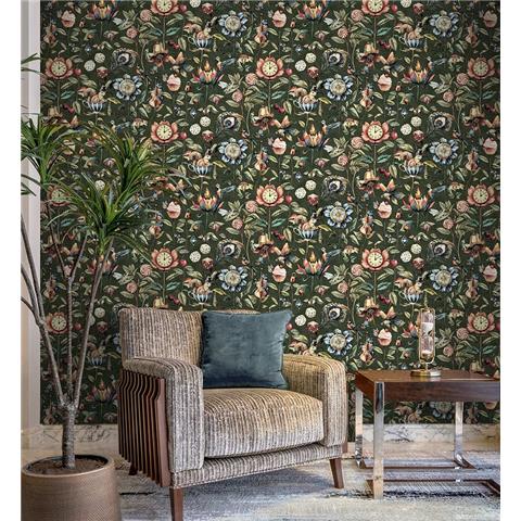 Elysium Curious Creatures Wallpaper 91941 Emerald Green