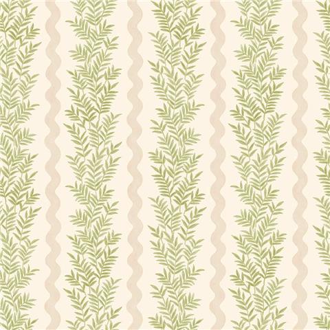 Holden Statement Foliage Stripe Wallpaper 13960 Cream/Blush