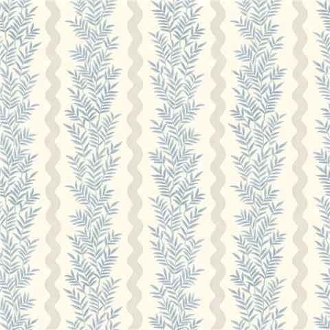 Holden Statement Foliage Stripe Wallpaper 13961 Neutral/Blue